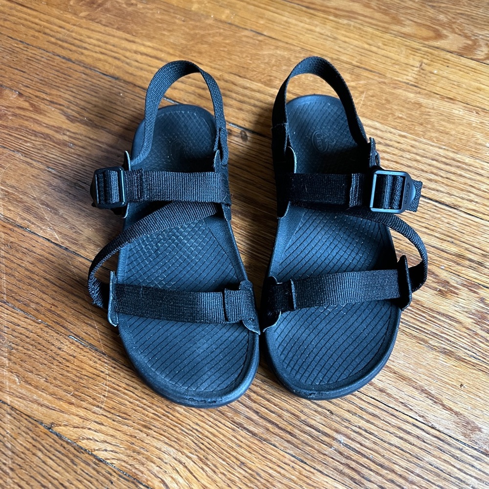 Chaco Black Lowdown Adjustable Sandals